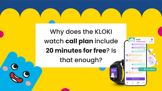 Why are 20 minutes free in the calling tariff for KLOKI watches?