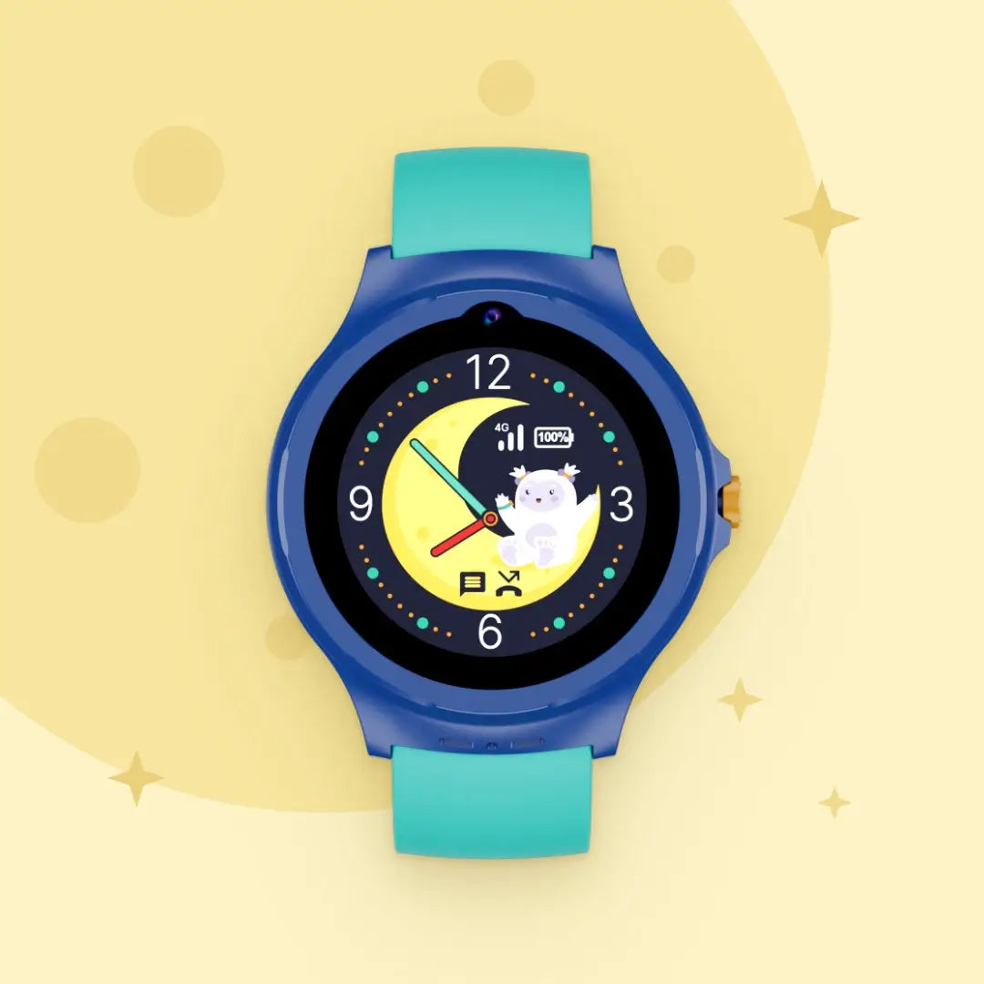 Montre GPS avec appel pour enfants KLOKI Moon - Bleue