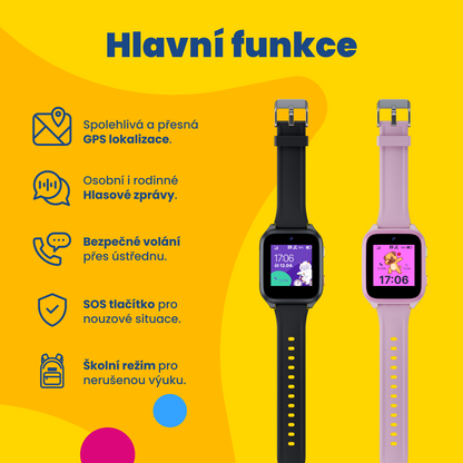 Children's GPS Calling Watch KLOKI Star - Pink