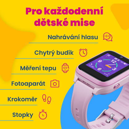 Children's GPS Calling Watch KLOKI Star - Pink