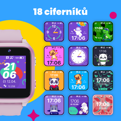Children's GPS Calling Watch KLOKI Star - Pink