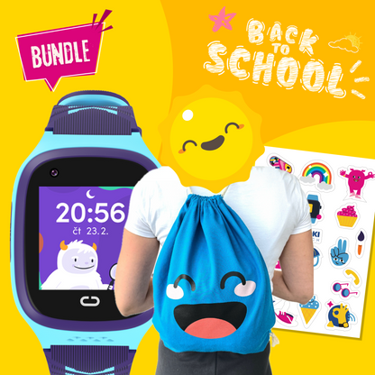 Back to School Bundle: KLOKI Kids' Calling GPS Watch - Blue
