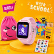 Pack Rentrée scolaire : montre GPS avec appel pour enfants KLOKI Star - Rose