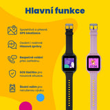 Montre GPS d'appel pour enfants KLOKI Star - Noire | Pack promotionnel