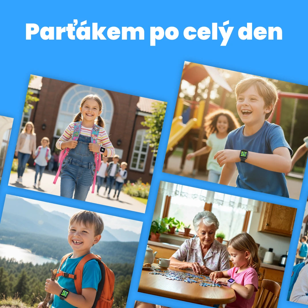 Montre GPS d'appel pour enfants KLOKI Star - Noire | Pack promotionnel