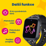 Montre GPS d'appel pour enfants KLOKI Star - Noire | Pack promotionnel