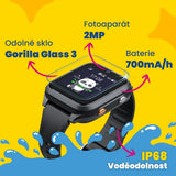 Montre GPS d'appel pour enfants KLOKI Star - Noire | Pack promotionnel