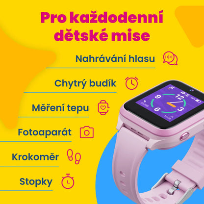 Montre GPS d'appel pour enfants KLOKI Star - Noire | Pack promotionnel