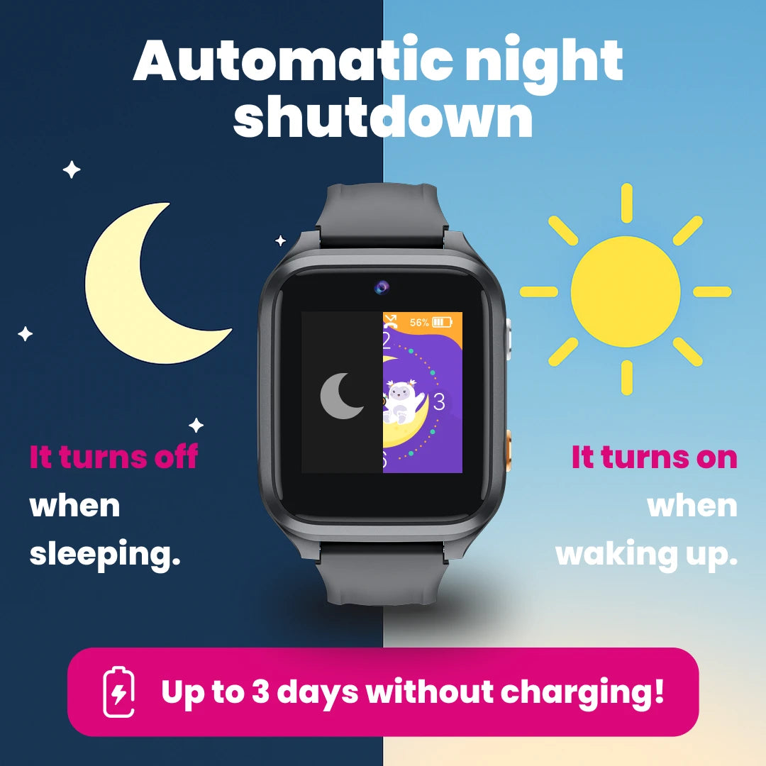 KLOKI Star Kids GPS Calling Watch – Black | Summer Bundle