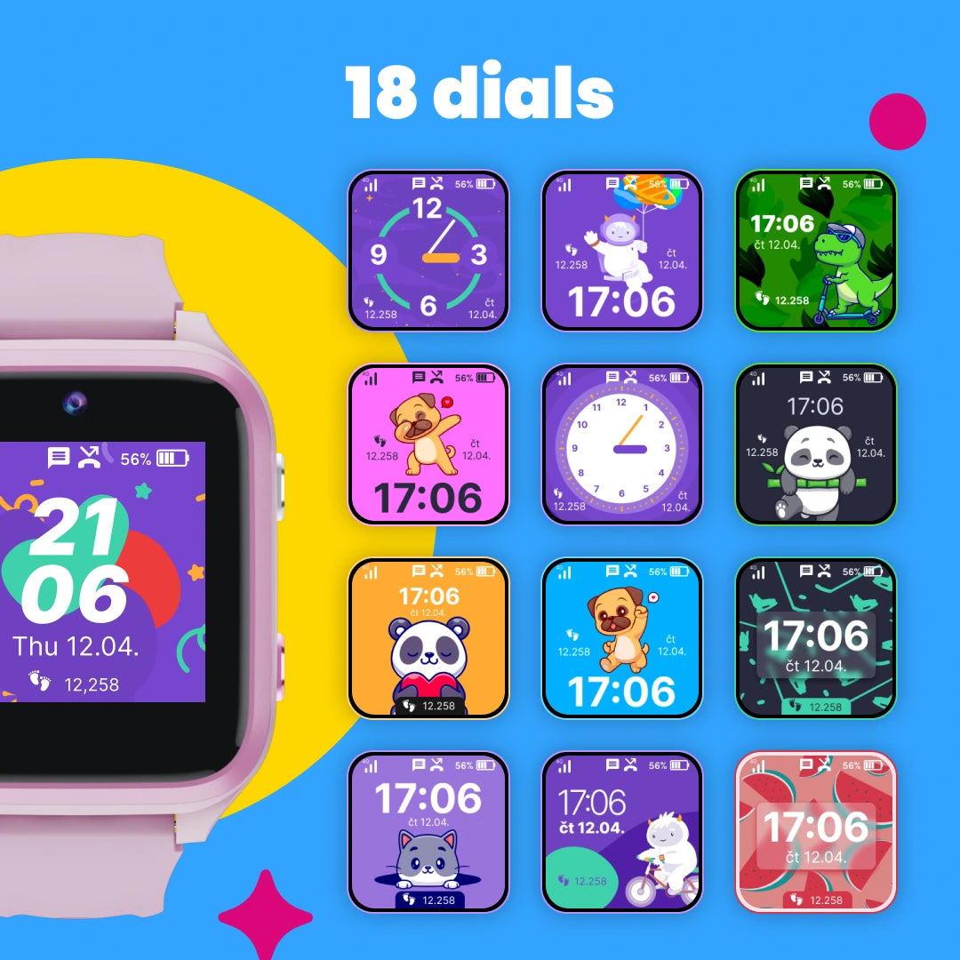 KLOKI Star Kids GPS Calling Watch – Black | Summer Bundle