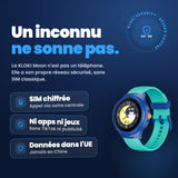 Montre GPS d'appel pour enfants KLOKI Moon - Rose