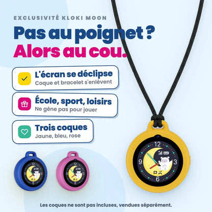 Montre GPS d'appel pour enfants KLOKI Moon - Rose