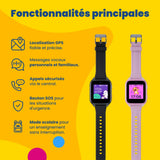 Montre GPS enfant avec appels KLOKI Star - Noire