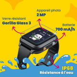 Montre GPS enfant avec appels KLOKI Star - Noire