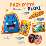 Montre GPS enfant avec appels KLOKI Star – Rose | Pack été