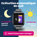 Montre GPS enfant avec appels KLOKI Star - Noire