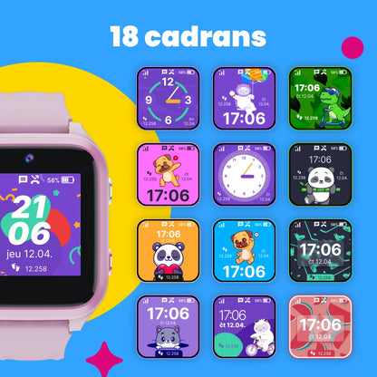 Montre GPS enfant avec appels KLOKI Star - Noire