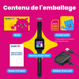 Montre GPS enfant avec appels KLOKI Star - Noire