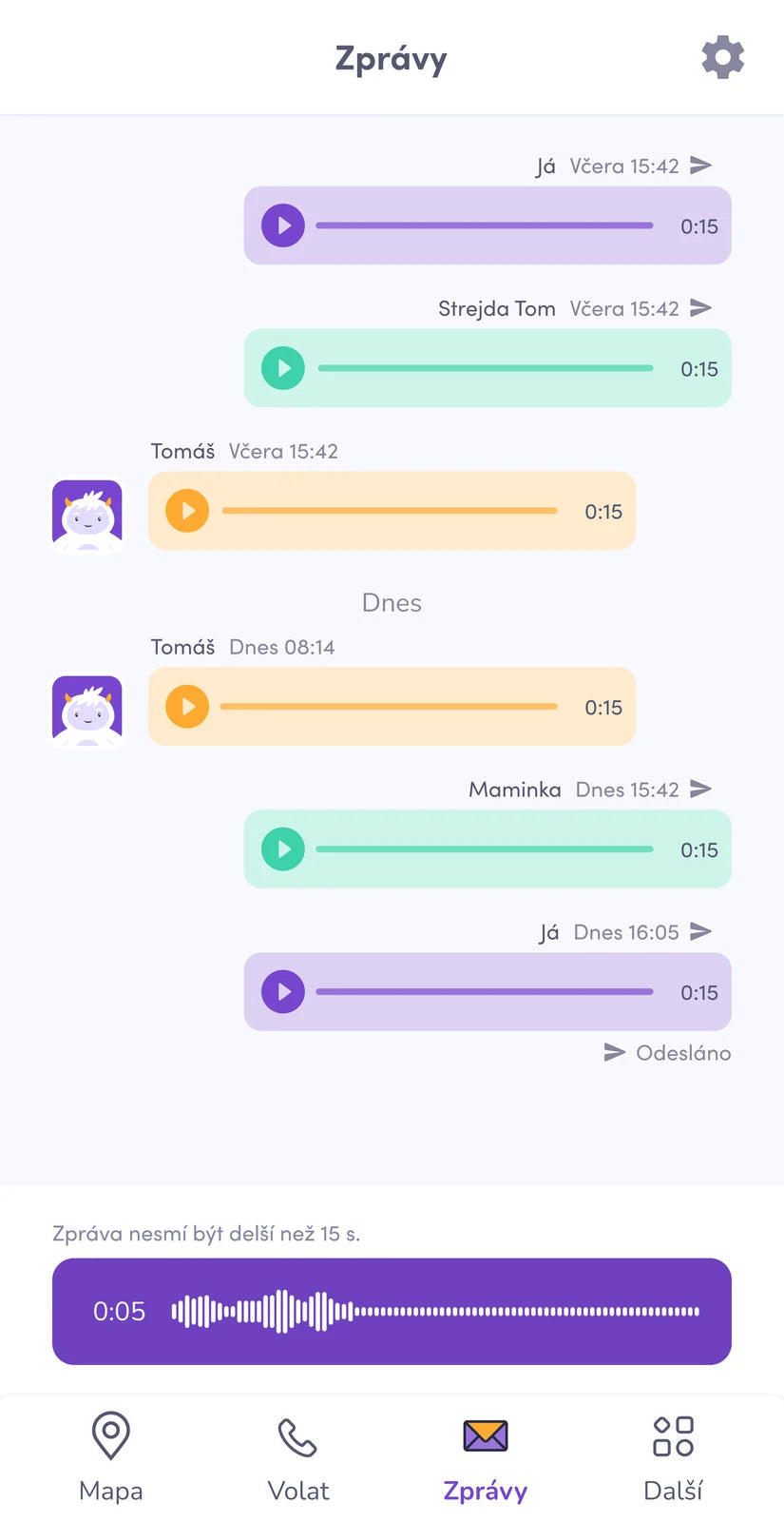 Findee Kids – messages vocaux