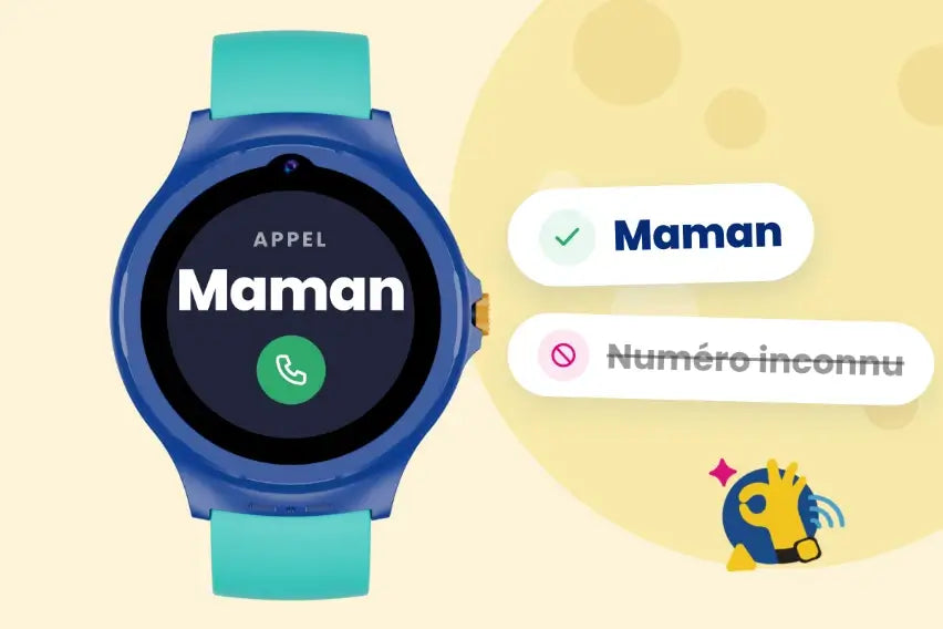 Appel « Maman » à l’écran + un numéro inconnu barré.